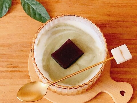 羊羹orあんこ♪抹茶ヨーグルト☆.*・゜